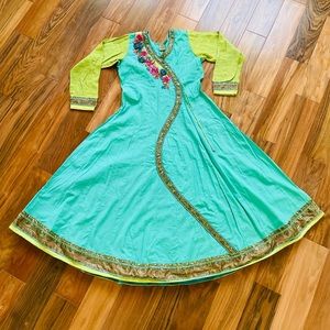 Anarkali style Pakistani 3 piece outfit
